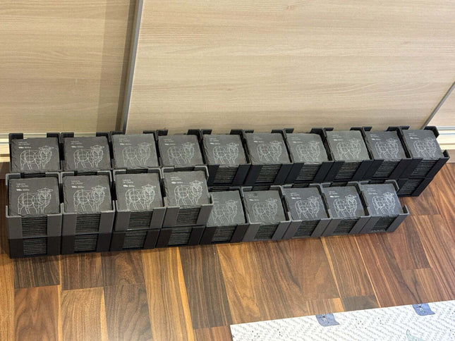 Sous-verres en ardoise carrés personnalisés