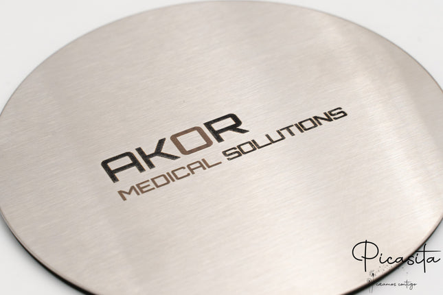 Sous-verres en acier inoxydable personnalisés (Pack de 6)