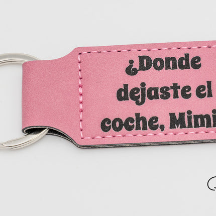 Porte-clés en cuir synthétique personnalisés