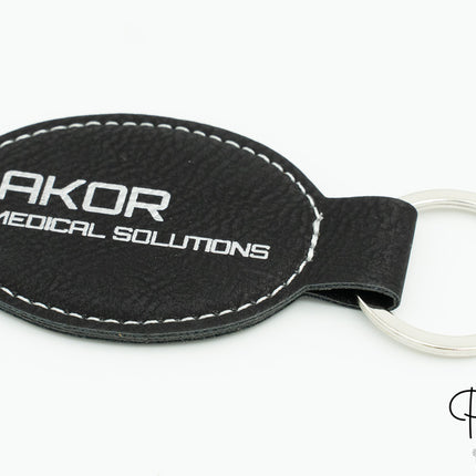 Porte-clés en cuir synthétique personnalisés