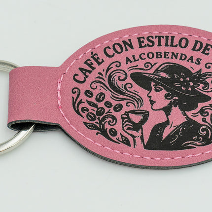 Porte-clés en cuir synthétique personnalisés