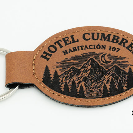 Porte-clés en cuir synthétique personnalisés