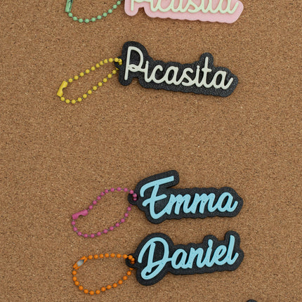 Porte-clés avec Nom Imprimés en 3D