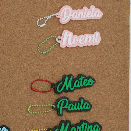 Porte-clés avec Nom Imprimés en 3D