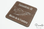 Sous-verres en cuir synthétique