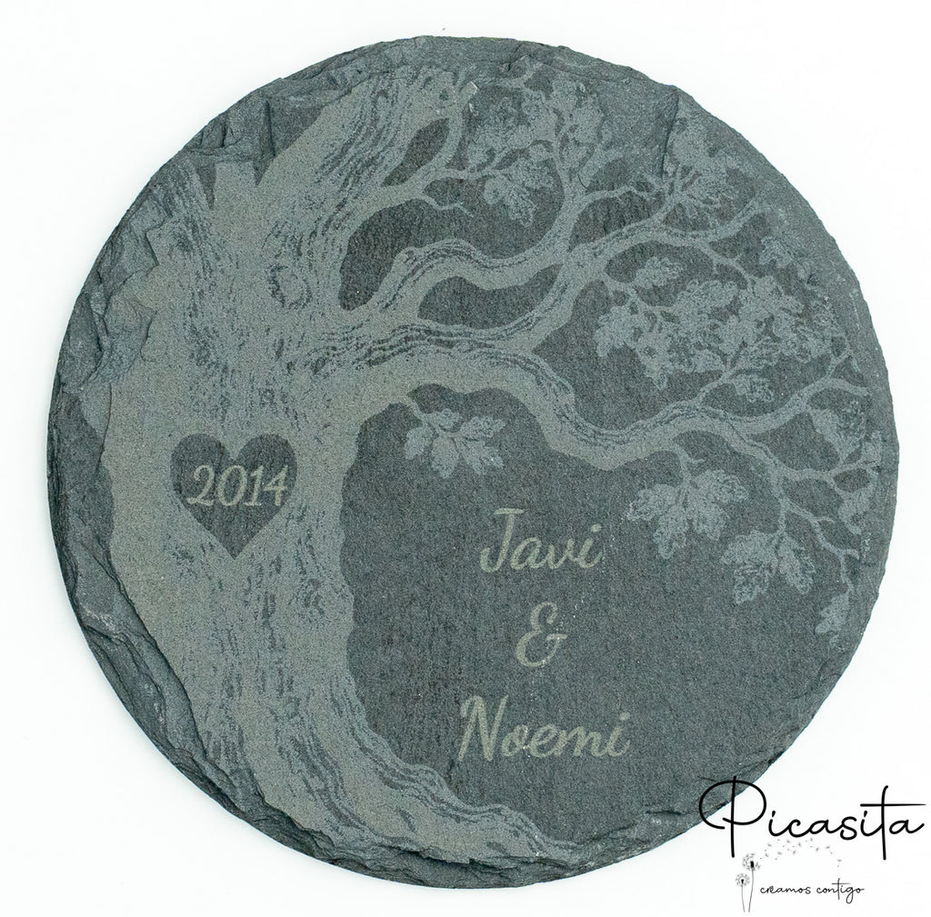 Sous-verres en ardoise personnalisés