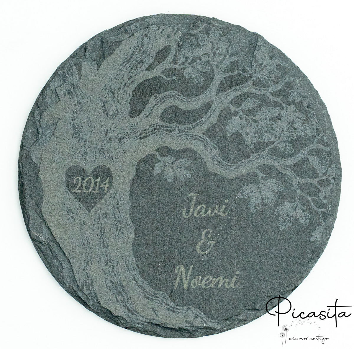Sous-verres en ardoise personnalisés