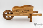 Brouette décorative en bois
