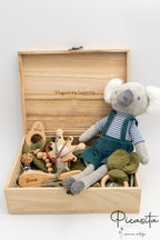 Coffret en bois pour cadeau de nouveau-né
