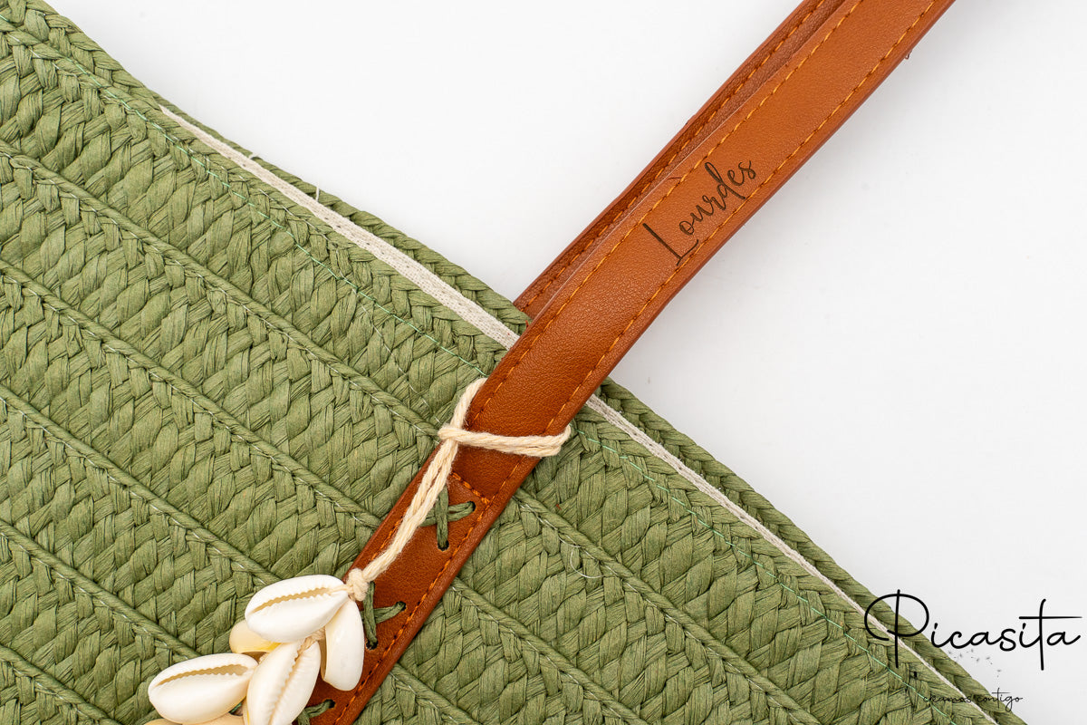 Sac en raphia personnalisé