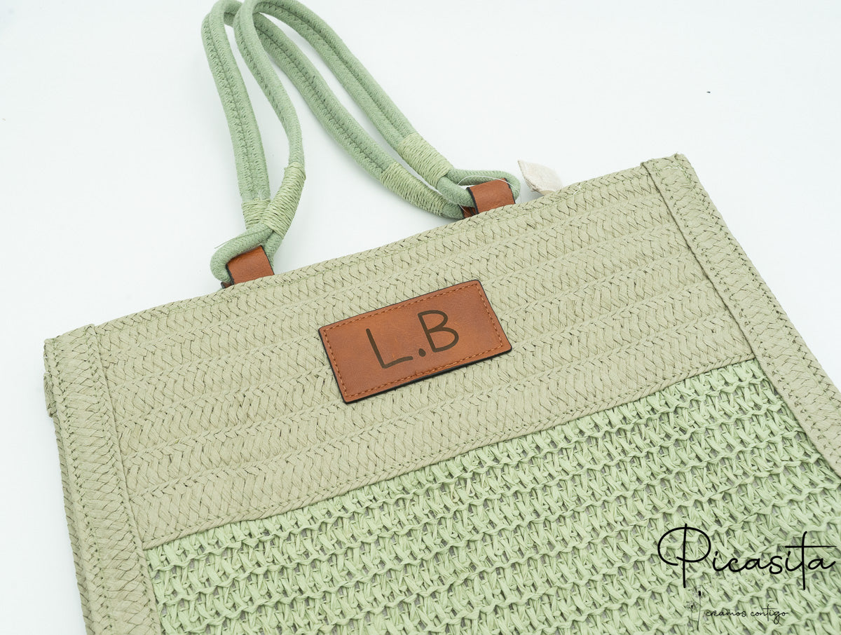 Sac en raphia personnalisé