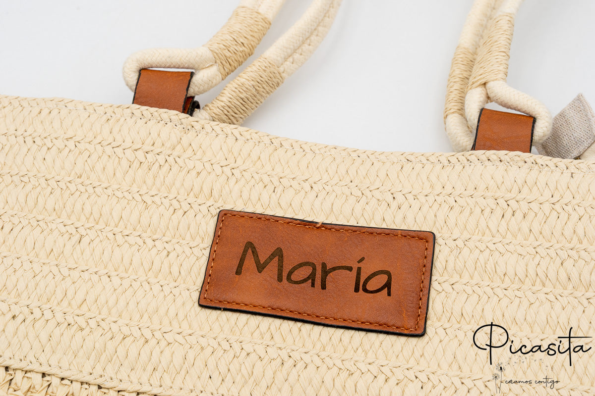 Sac en raphia personnalisé