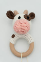 Hochet et anneau de dentition en crochet