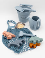 Kit de cubes de plage et animaux en silicone personnalisés