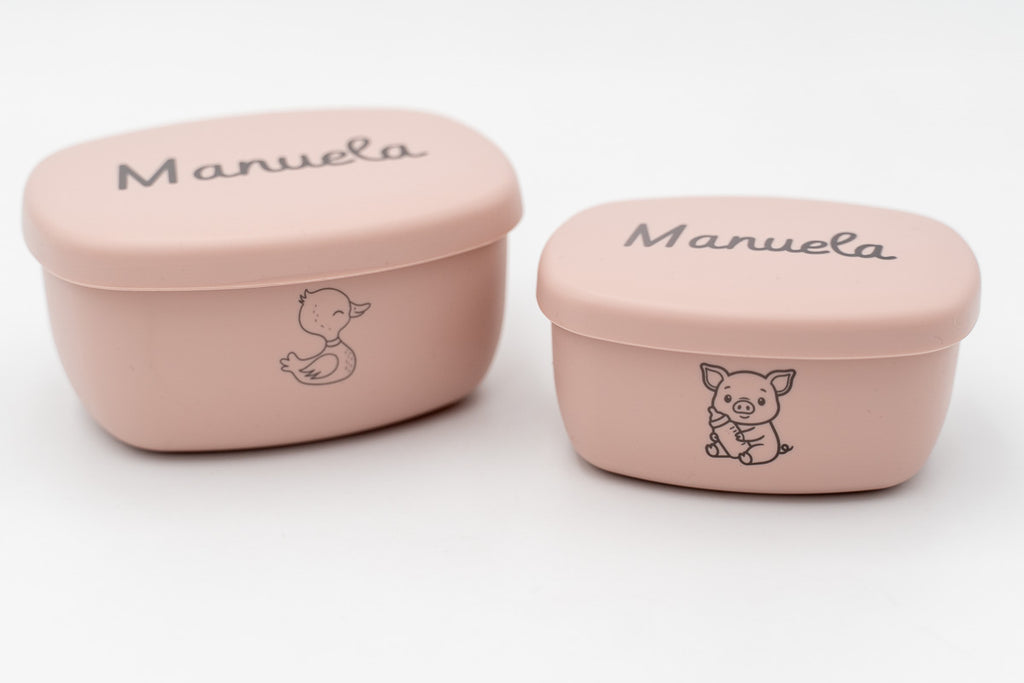 Boîtes en silicone personnalisées petites (2 unités)