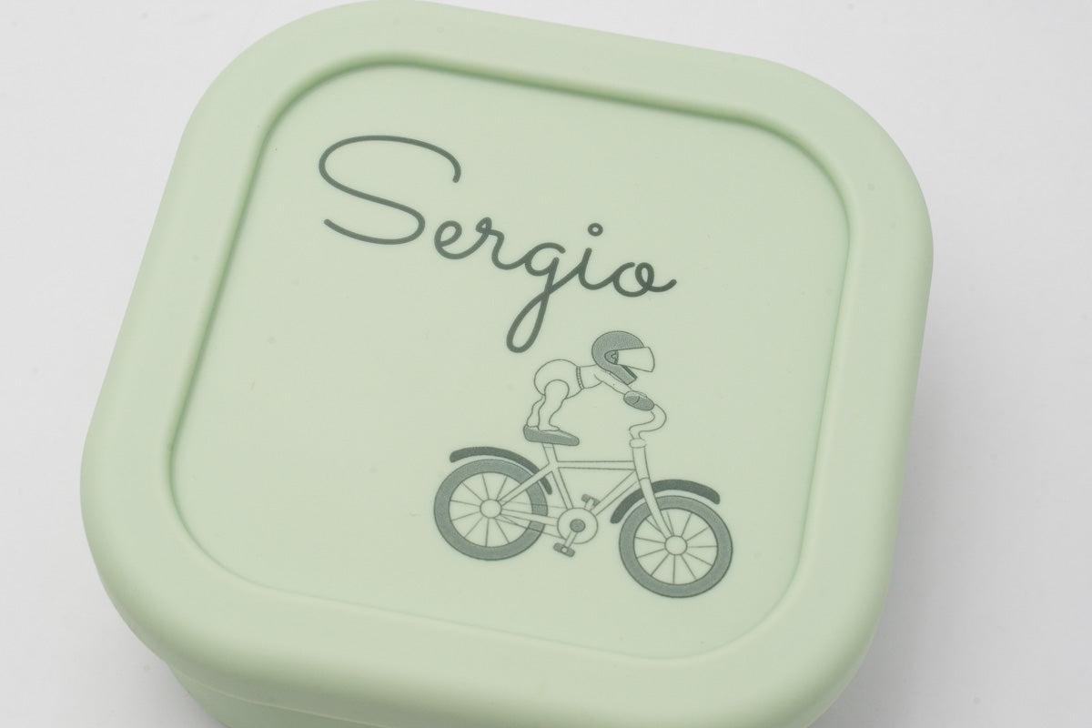Tupper en silicone personnalisé (Moyen - Carré)