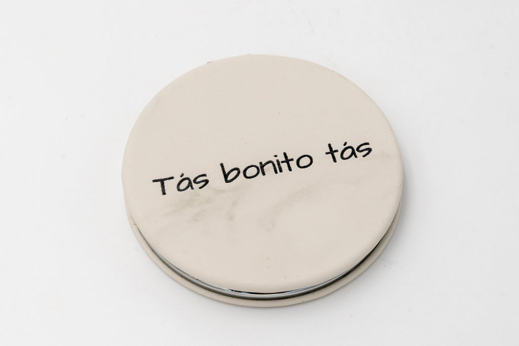 Miroirs personnalisés en acier et cuir PU