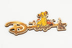 Clé Disney avec prénom personnalisé et personnages du Roi Lion
