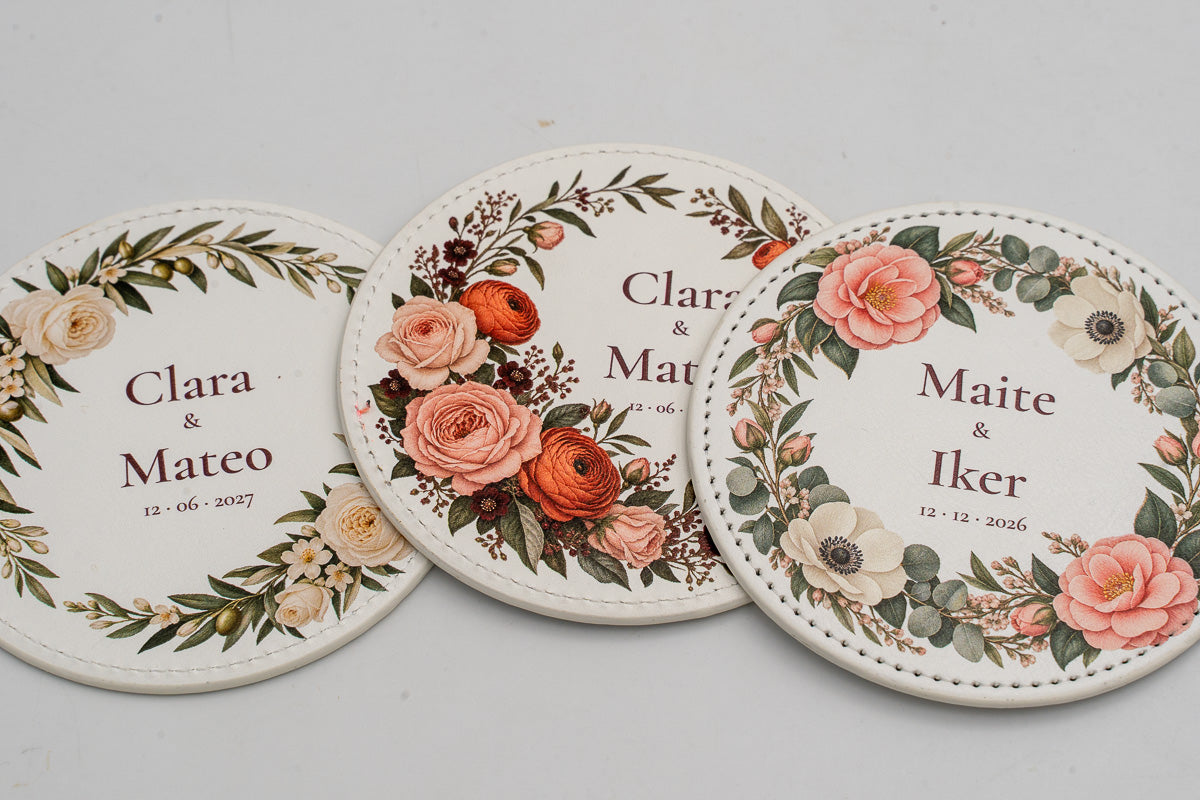 Sous-verres pour mariage