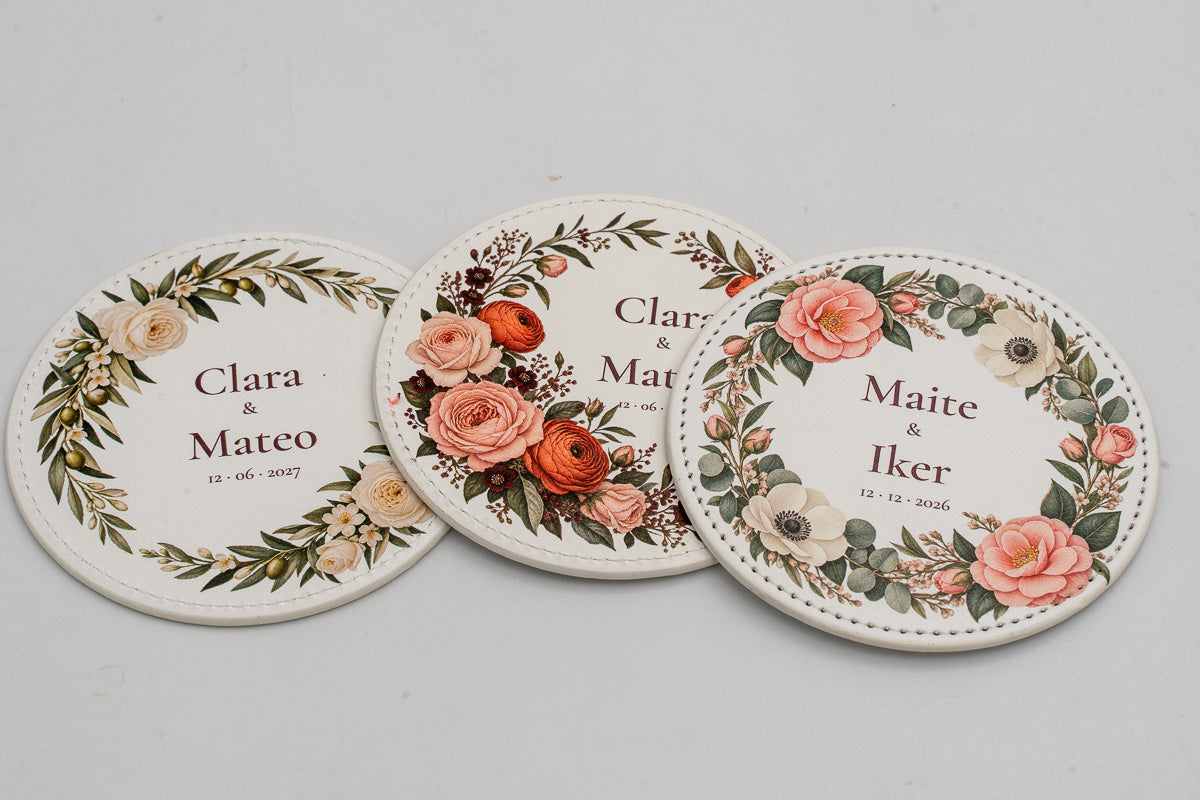 Sous-verres pour mariage