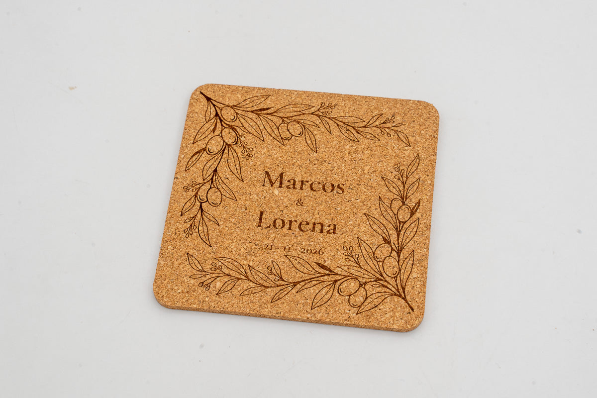 Sous-verres pour mariage