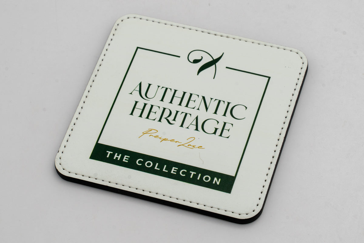 Sous-verres en cuir synthétique