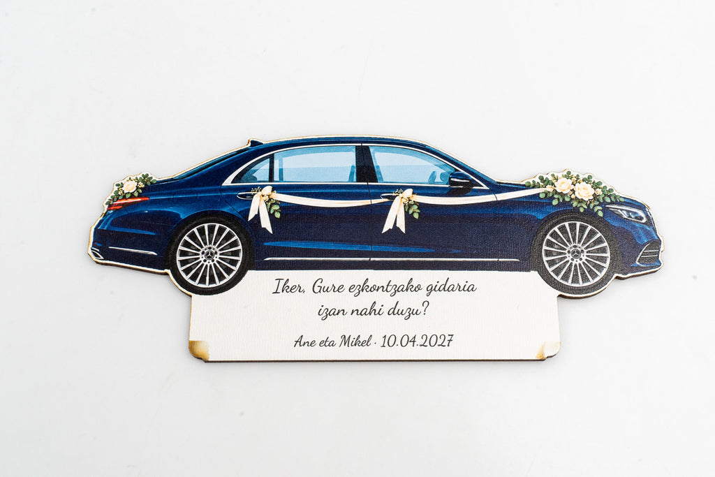 Veux-tu être mon chauffeur de mariage ? — Plaque en bois personnalisée