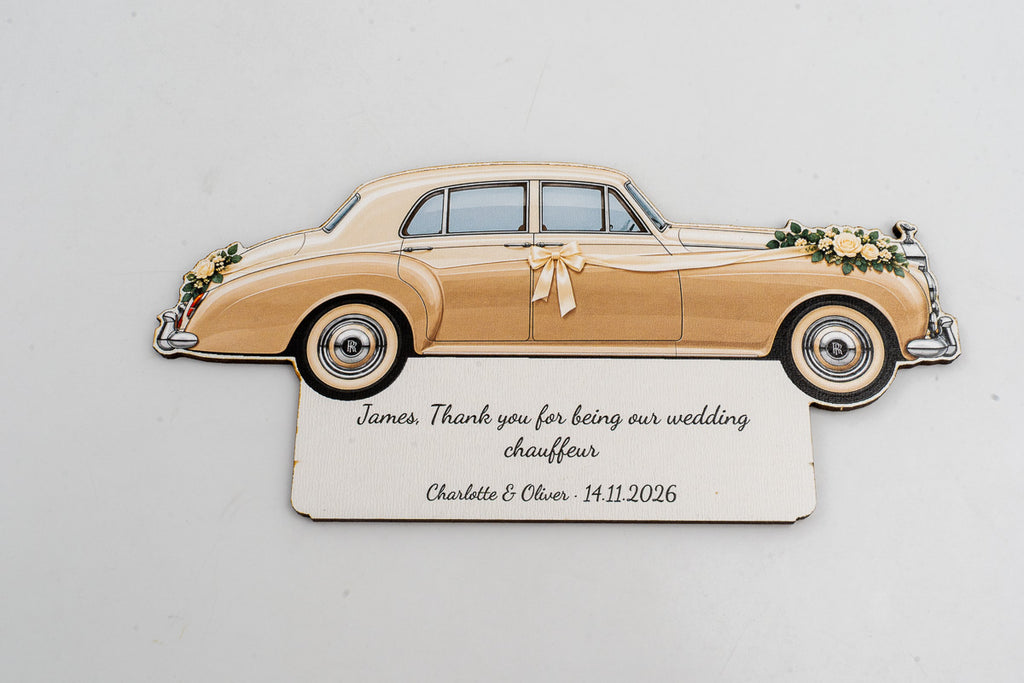 Veux-tu être mon chauffeur de mariage ? — Plaque en bois personnalisée