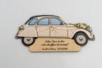 Veux-tu être mon chauffeur de mariage ? — Plaque en bois personnalisée