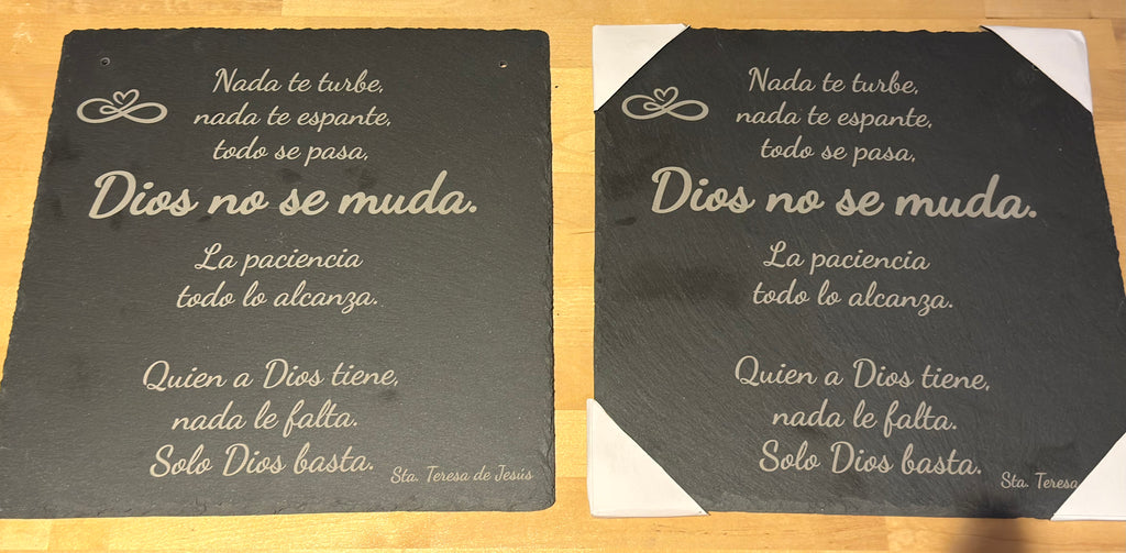 Assiette en ardoise personnalisée