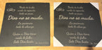 Assiette en ardoise personnalisée