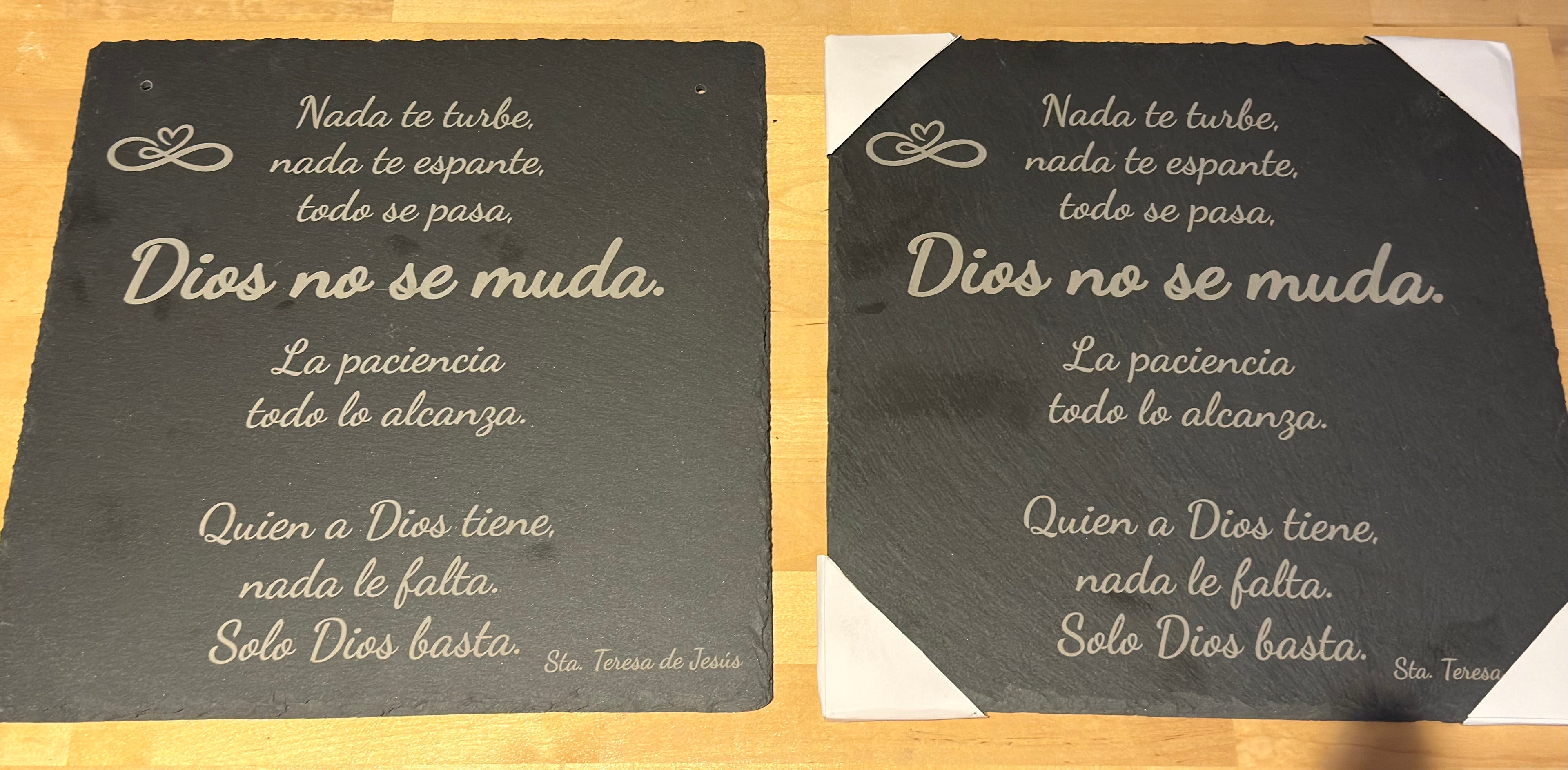 Assiette en ardoise personnalisée