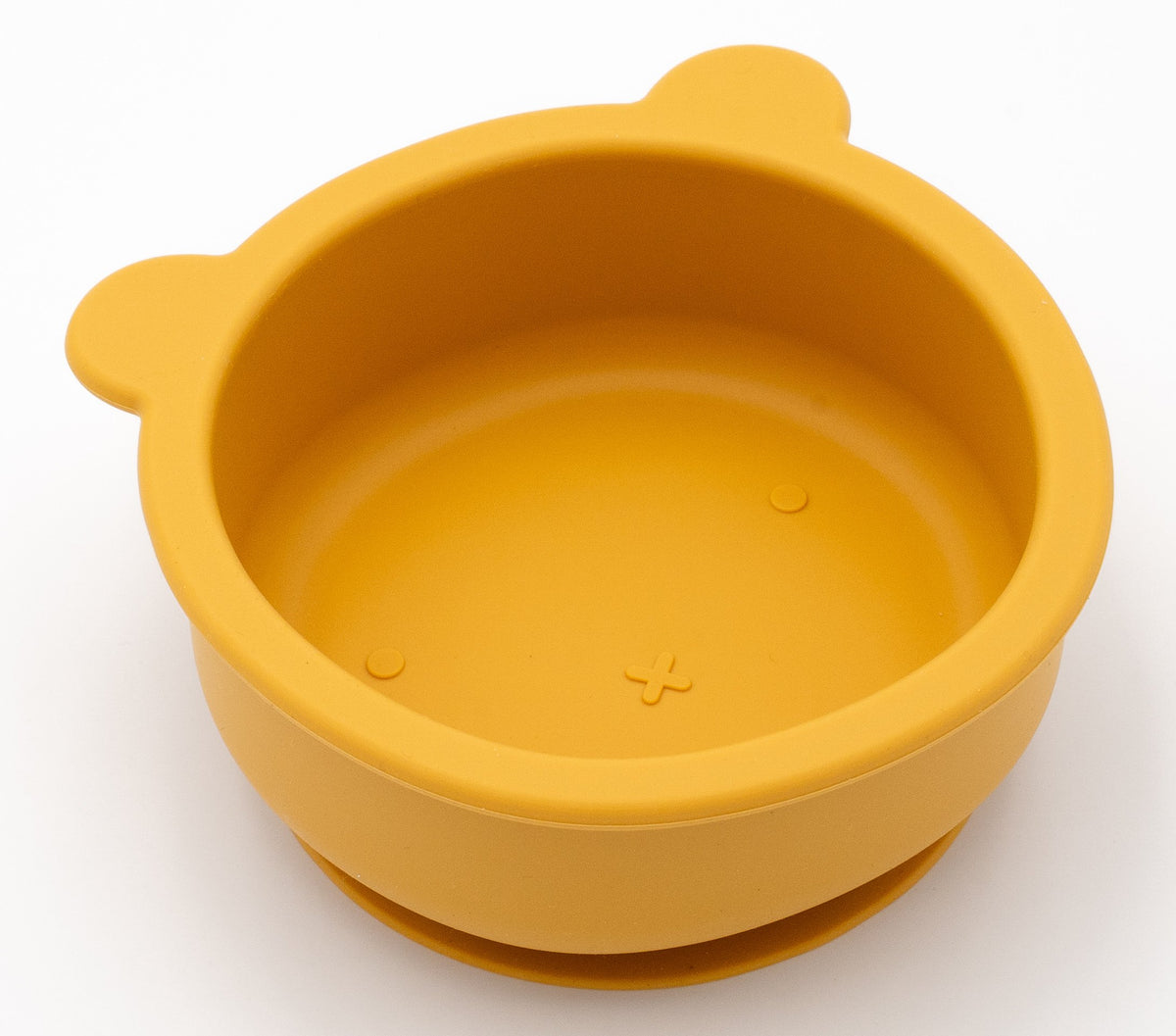 Bol ourson en silicone couleur mangue