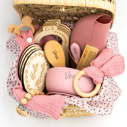 Canastilla Bebé Rosa Personalizada