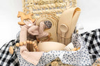 Canastilla Bebé Beige Personalizada - Beige
