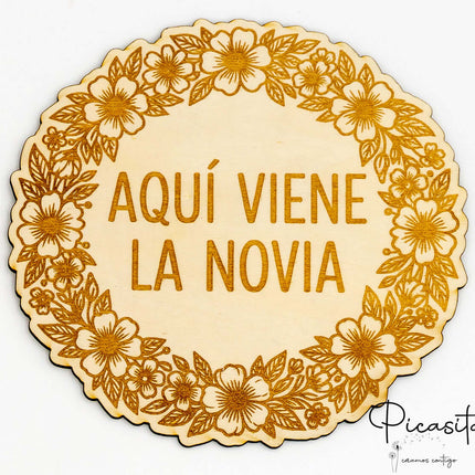 Cartel Aqui viene la Novia