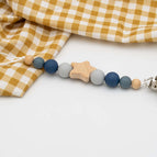 Bois et silicone (Bleu foncé)