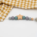 Bois et silicone (Vert et gris)