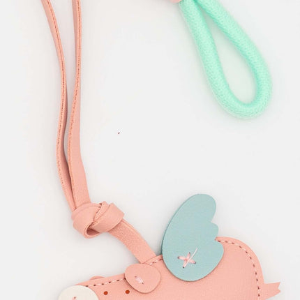 Colgantes para Bolsos de Cuero PU Cerdito Rosa Claro