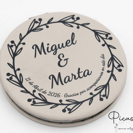 Espejos Personalizados Acero y Cuero PU