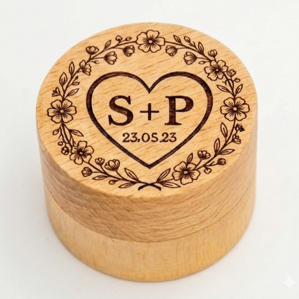 Boîte pour Alliances de Mariage et de Fiançailles