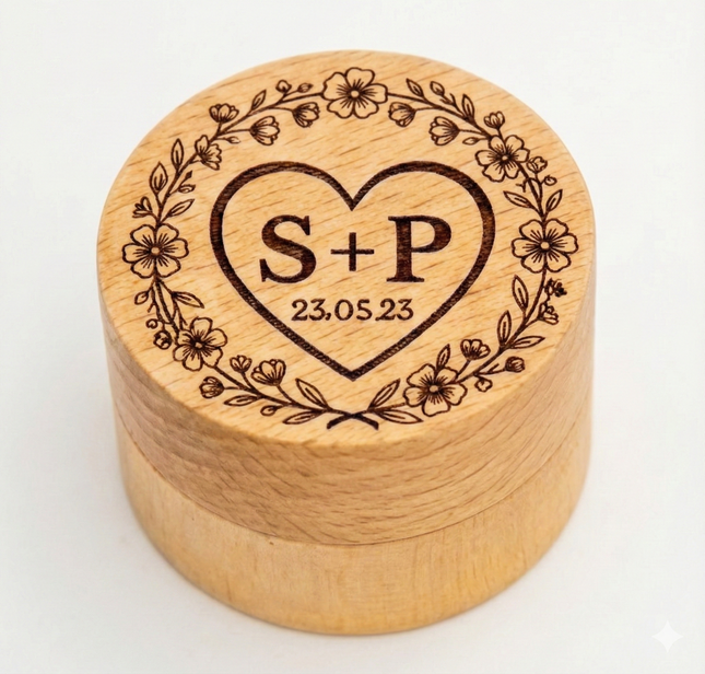 Boîte pour Alliances de Mariage et de Fiançailles