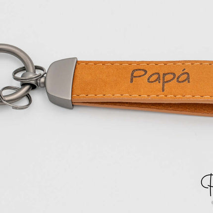 Llavero de Cuero Auténtico Personalizado