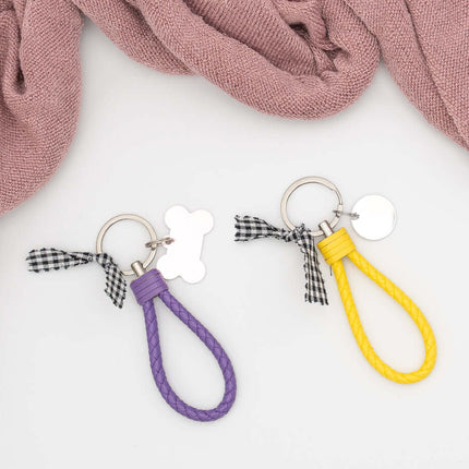 Llaveros Correa Trenzada Personalizados