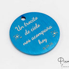 Acier Brossé 30mm / Bleu