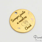 Acier Brossé 30mm / Doré