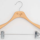 PCL05c (Hêtre · Naturel · 44,5cm · 4,5cm · Pince Argentée · Encoche Épaules)