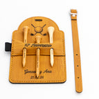 Rectangulaire 3 T-shirts (125 x 80mm) / Bambou - Noir