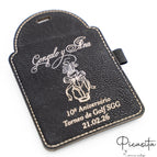 Rectangulaire 3 T-shirts (125 x 80mm) / Noir - Or