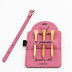 Rectangulaire 3 T-shirts (125 x 80mm) / Rose - Noir